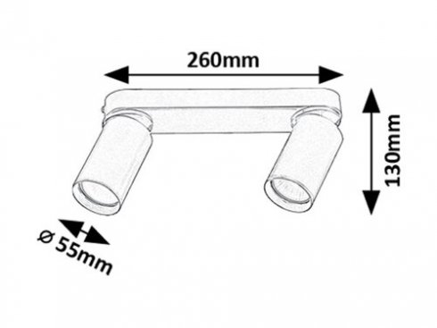 Přisazené bodové svítidlo RA 73076-4