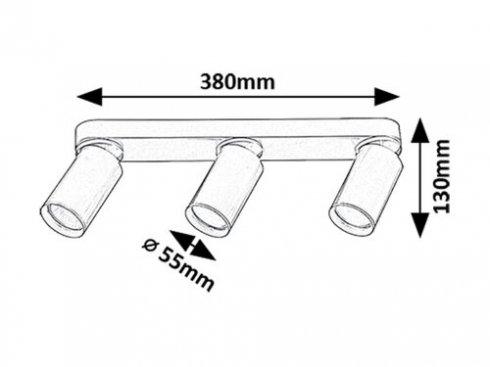 Přisazené bodové svítidlo RA 73077-4
