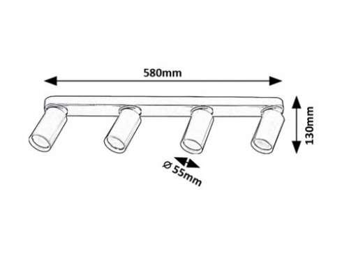 Přisazené bodové svítidlo RA 73078-5