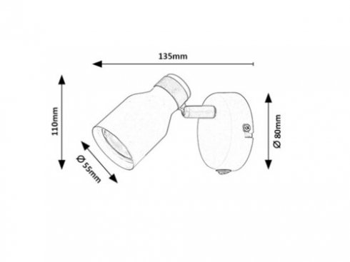 Přisazené bodové svítidlo RA 73095-5