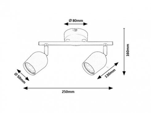 Přisazené bodové svítidlo RA 73099-5