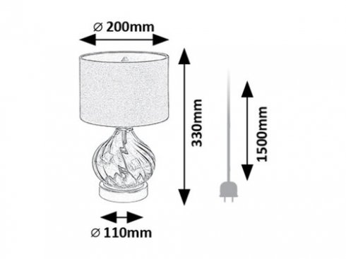 Pokojová stolní lampa RA 74033-5
