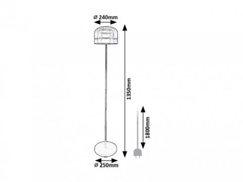Stojací lampa se stmívačem RA 74038-2