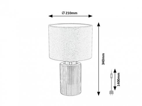 Pokojová stolní lampa RA 74046-4