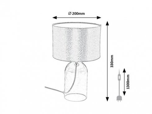 Pokojová stolní lampa RA 74047-5