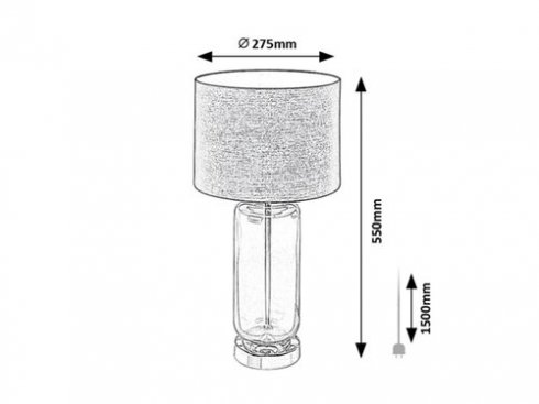 Pokojová stolní lampa RA 74049-5