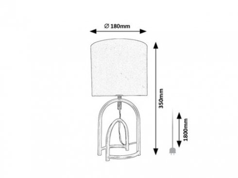 Pokojová stolní lampa RA 74075-4