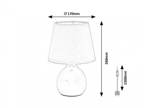 Pokojová stolní lampa RA 74077-3