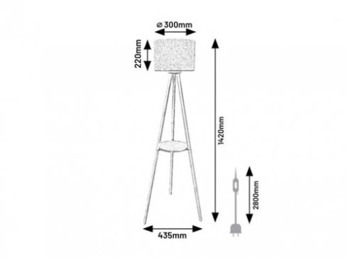 Stojací lampa RA 74108-8