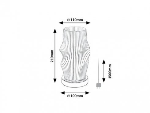 Pokojová stolní lampa RA 74189-4