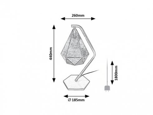 Pokojová stolní lampa RA 74201-1