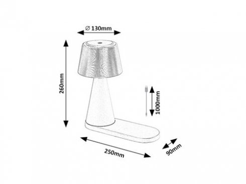 Pokojová stolní lampa RA 74214-8