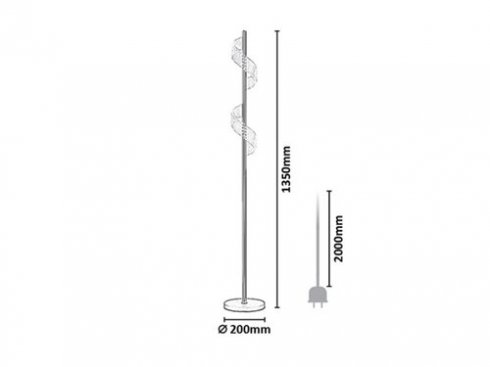 Stojací lampa se stmívačem RA 74415-7