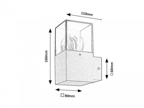 Venkovní svítidlo nástěnné RA 77080-6
