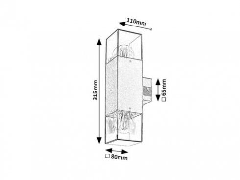 Venkovní svítidlo nástěnné RA 77081-3