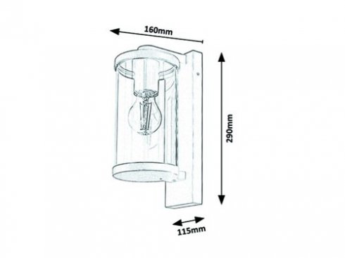 Venkovní svítidlo nástěnné RA 7891-2