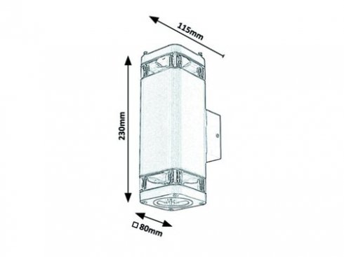 Venkovní svítidlo nástěnné RA 7956-2