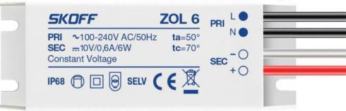 LED napaječ 10V/6W ZOL 6 SK ZL-006-C-1-1