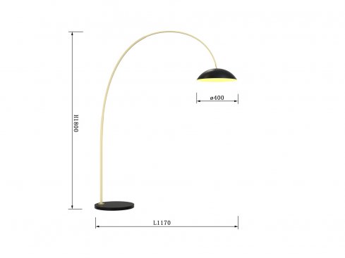 Stojací lampa se stmívačem LED  WO 3001-104-3