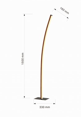 Stojací lampa se stmívačem LED  WO 3020-106-3