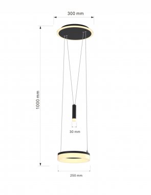 Lustr/závěsné svítidlo LED  WO 6054-302-3
