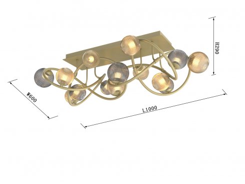 Stropní svítidlo WO 9015-1204-3