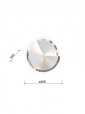Stropní svítidlo LED  WO 9036-108S-3