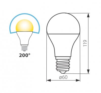 LED žárovka Tricolor Kanlux, 12W, E27, KA 22911-1