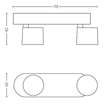 Přisazené bodové svítidlo LED 56242/31/P0-2